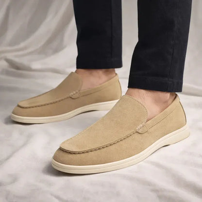 Men’s Casual Suede-Look Slip-On Loafers