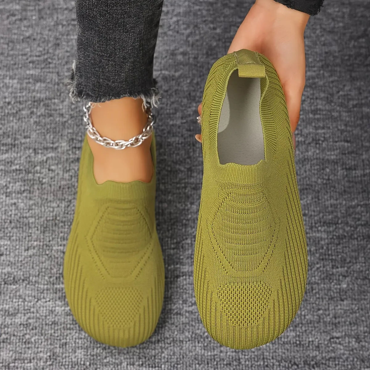 Women’s Knit Slip-On Comfort Flats