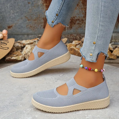Women’s Breathable Knit Slip-On Casual Comfort Shoes