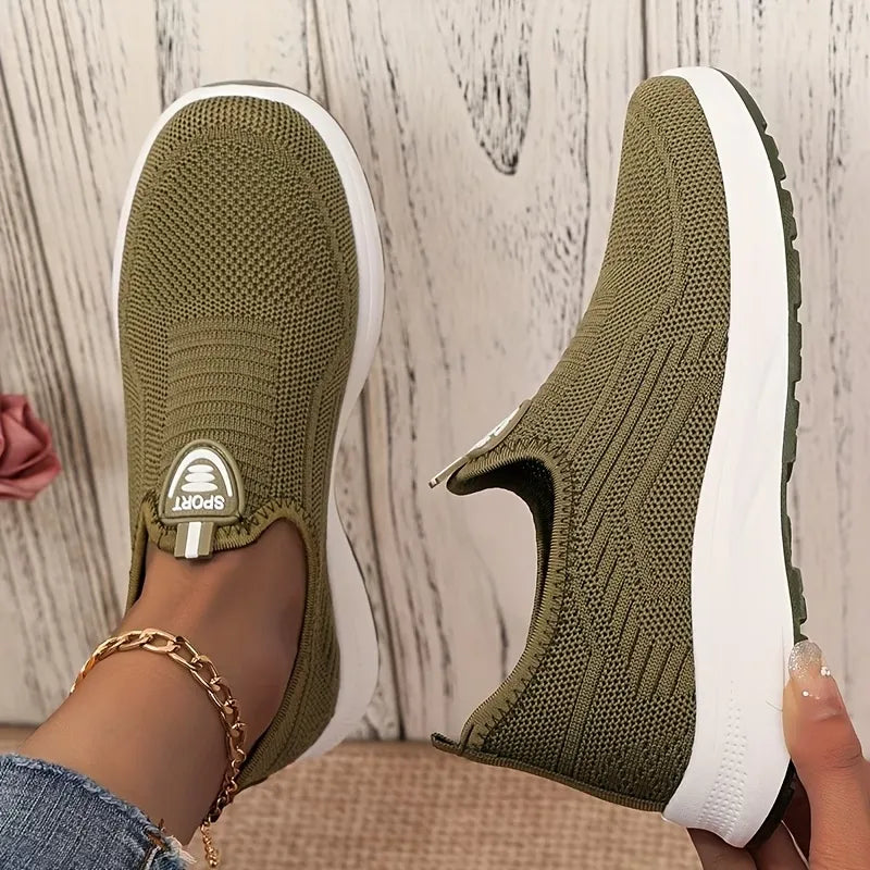 Women’s Breathable Slip-On Walking Sneakers
