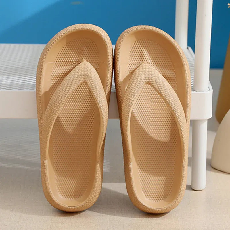 Women's Cushioned Platform Flip Flops