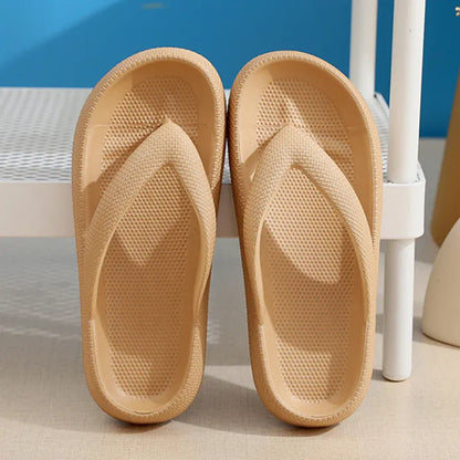 Women's Cushioned Platform Flip Flops