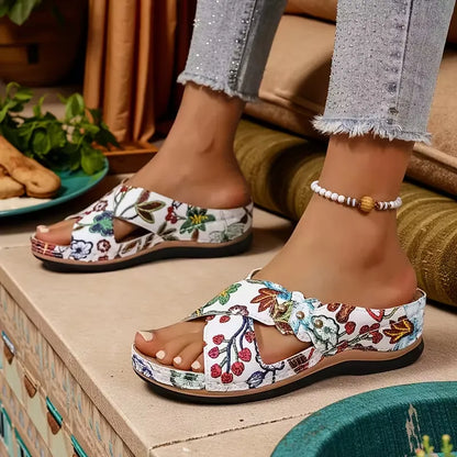 Women’s Cutout Slip-On Comfort Sandals