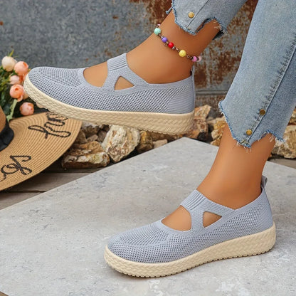 Women’s Breathable Knit Slip-On Casual Comfort Shoes