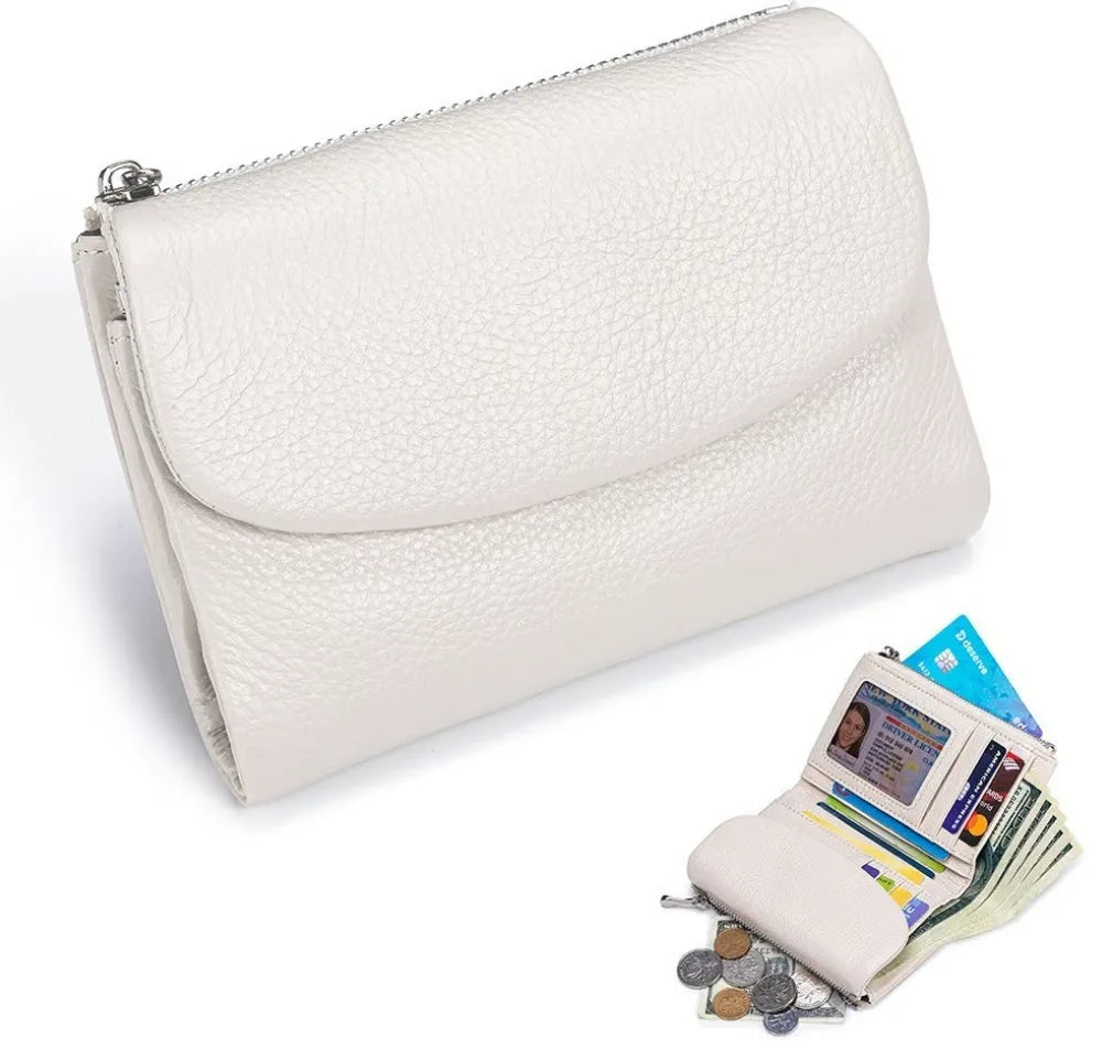 Unisex Pebble Leather-Look RFID Wallet