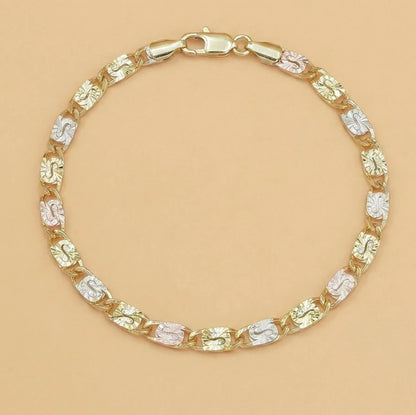 Women’s Tri-Color Mariner Link Bracelet