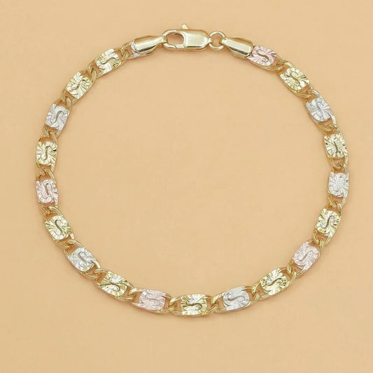 Women’s Tri-Color Mariner Link Bracelet
