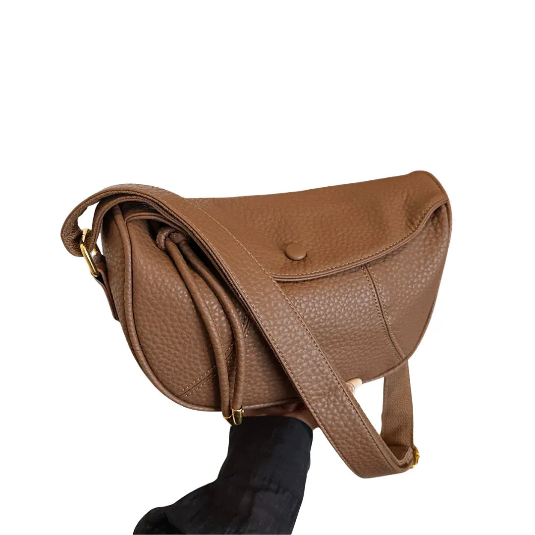 Chic Leather-Look Crossbody Shoulder Bag