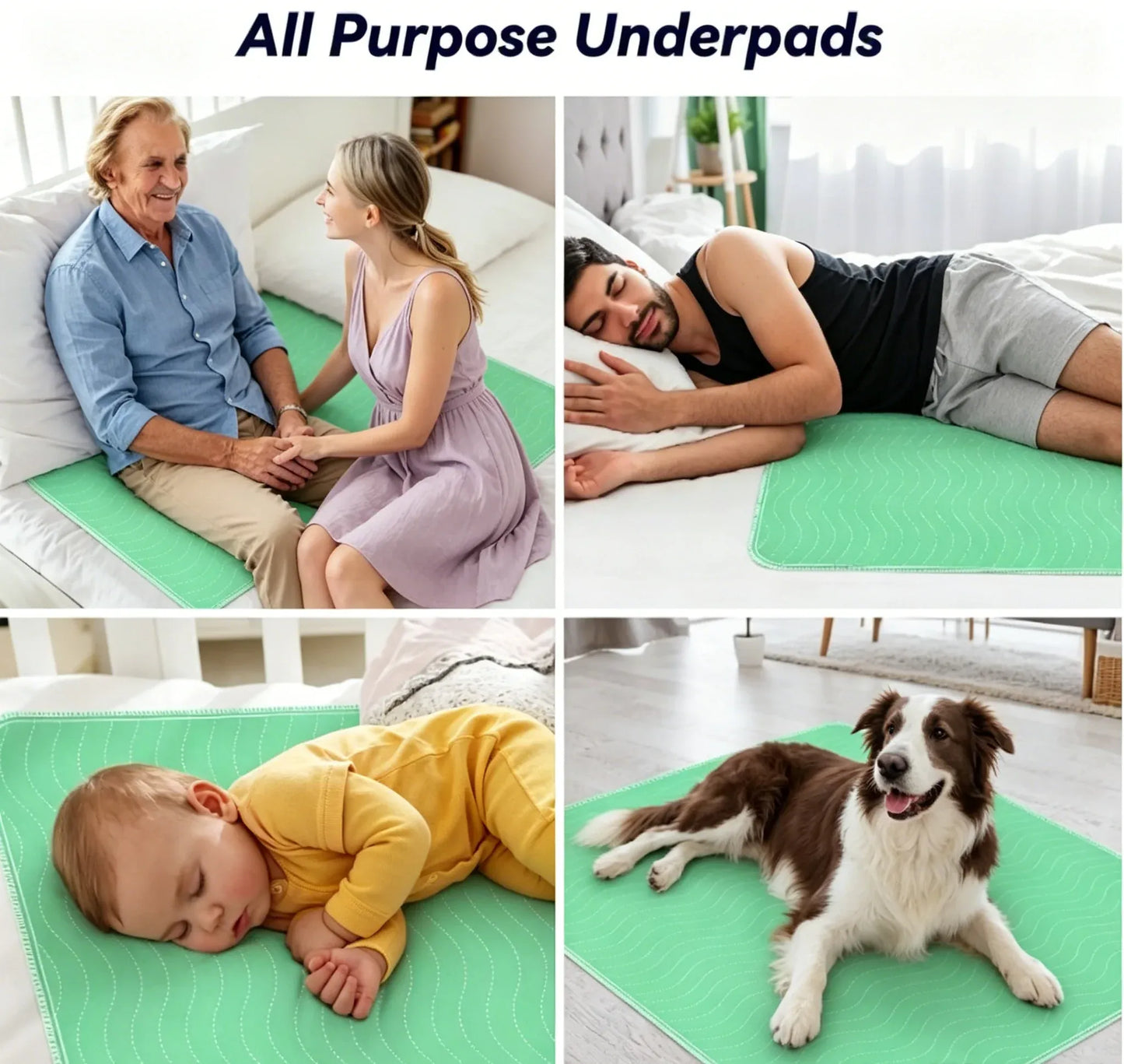 Reusable Heavy Absorbency Waterproof Bed Pad