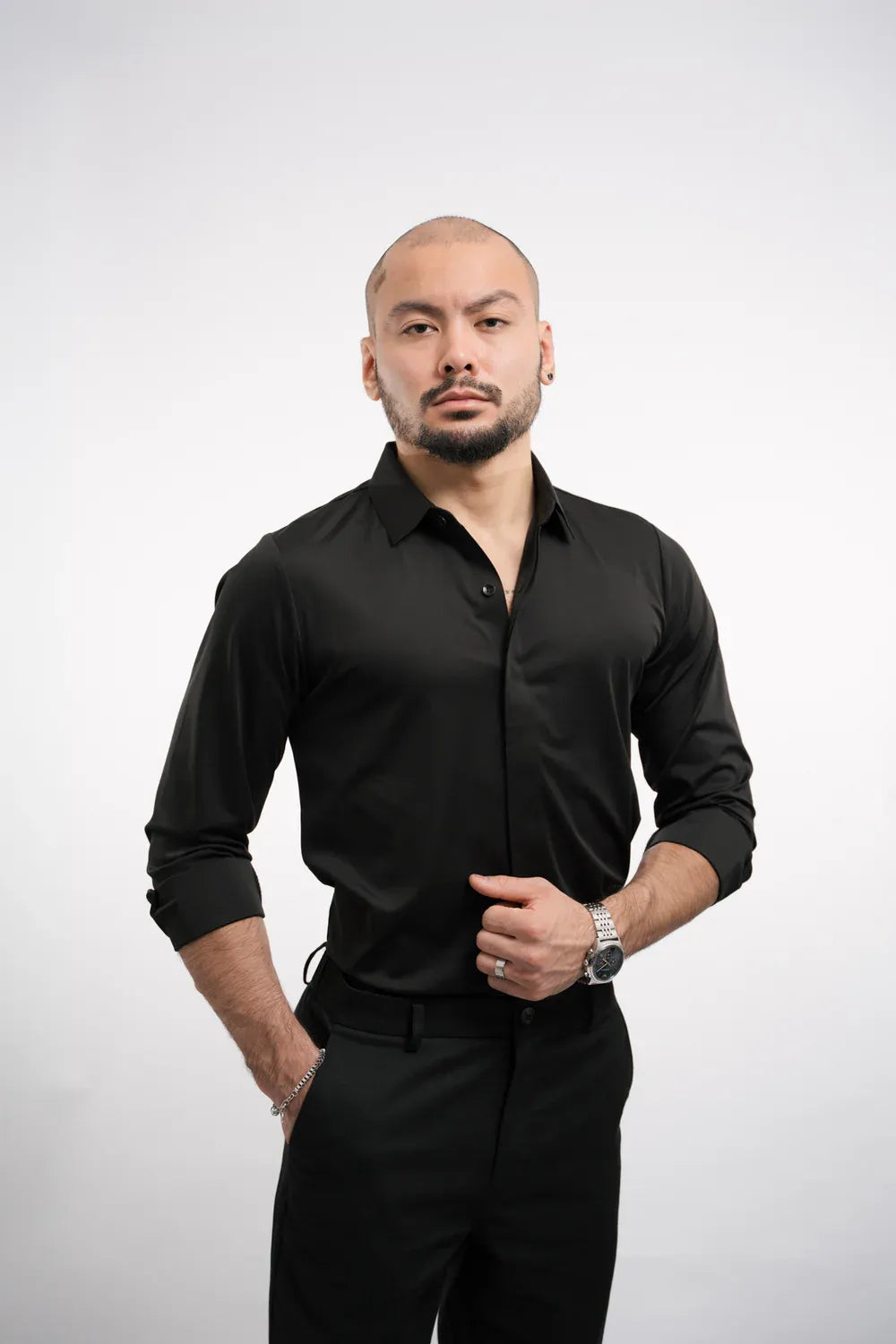 Men’s Wrinkle-Resistant Long-Sleeve Dress Shirt