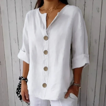 Women’s Relaxed Button-Front Top