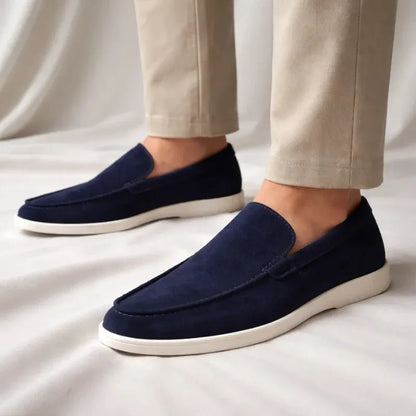 Men’s Casual Suede-Look Slip-On Loafers