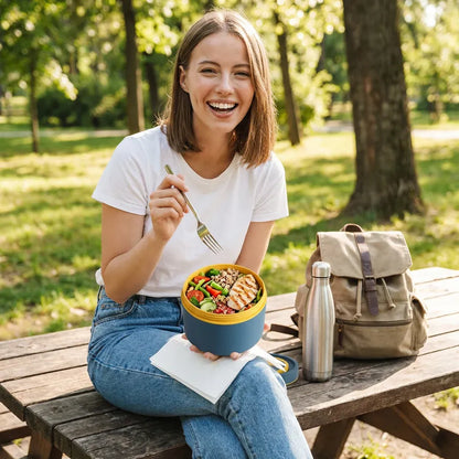 3-Tier Insulated Leak-Proof Lunch Box Set