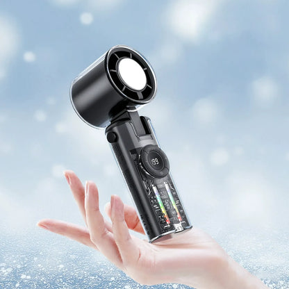 Portable Bladeless Handheld Fan with Digital Display