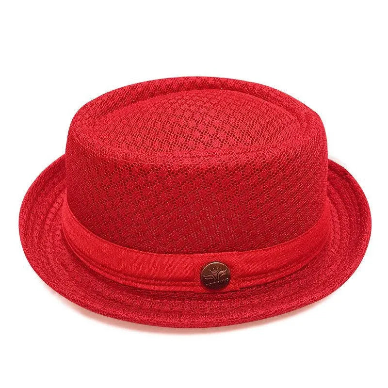Unisex Mesh Pork Pie Hat