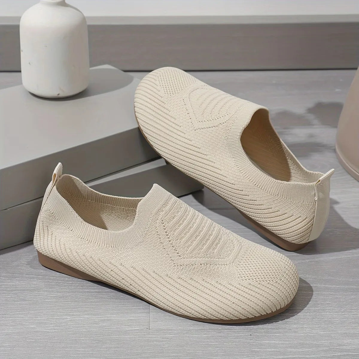 Women’s Knit Slip-On Comfort Flats
