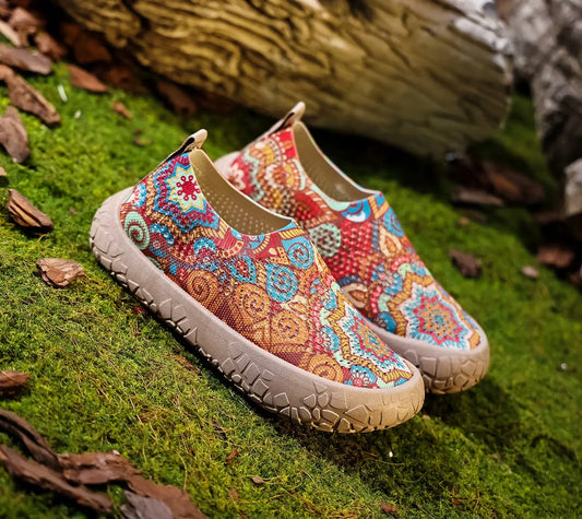 Women's Printed Knit Slip-On Shoes