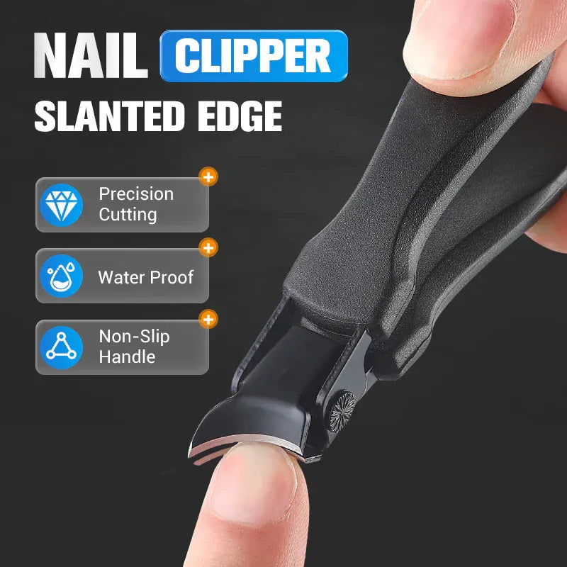 Slanted Edge Precision Nail Clipper Set with Nail File
