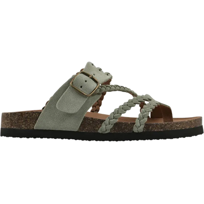 Women's Braided Buckle Slide Sandals