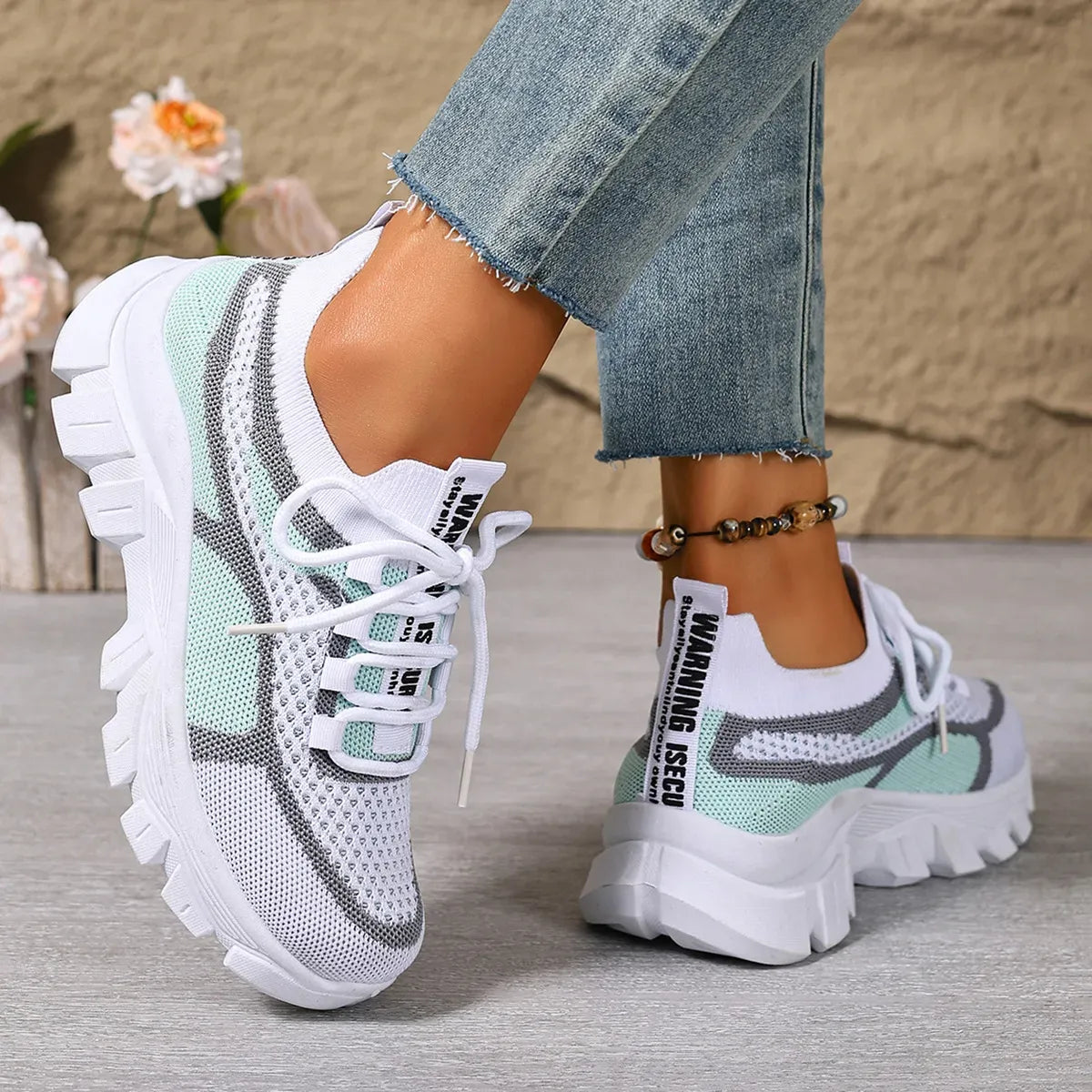 Women’s Breathable Chunky Sole Sneakers