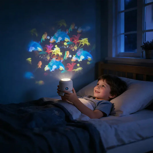 Dynamic Rotating Projection Night Light