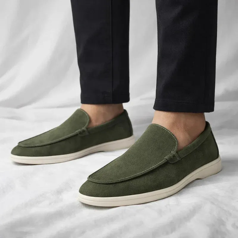 Men’s Casual Suede-Look Slip-On Loafers
