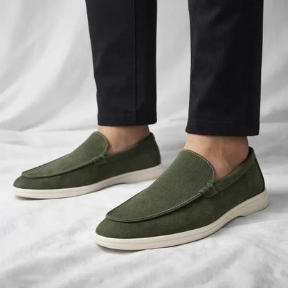 Men’s Casual Suede-Look Slip-On Loafers