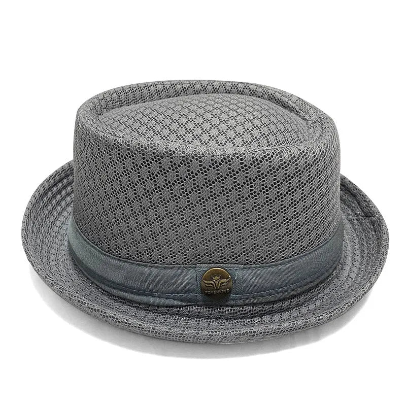 Unisex Mesh Pork Pie Hat