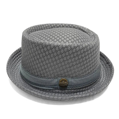Unisex Mesh Pork Pie Hat