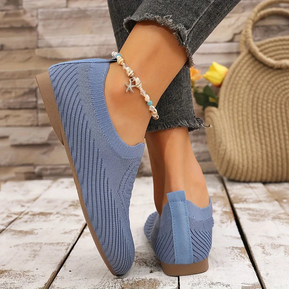 Women’s Knit Slip-On Comfort Flats