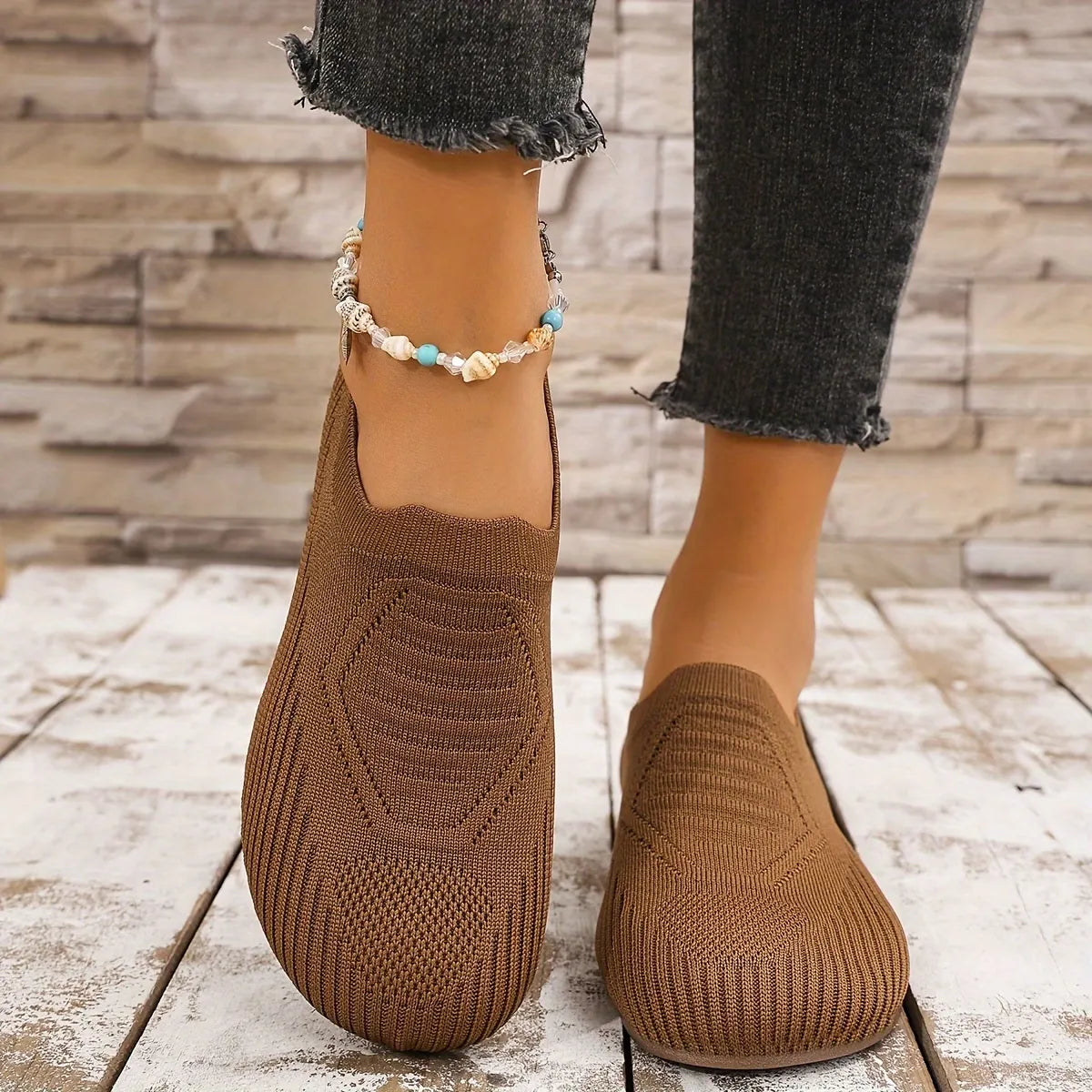 Women’s Knit Slip-On Comfort Flats
