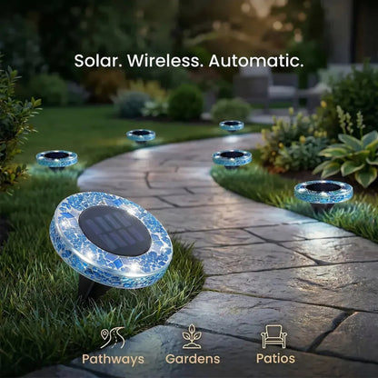 Solar Mosaic LED Pathway Lights