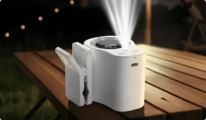 Portable Clip-On Turbo Fan with LED Display