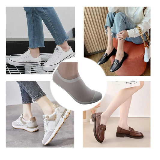3-Pair Unisex No-Show Grip Socks
