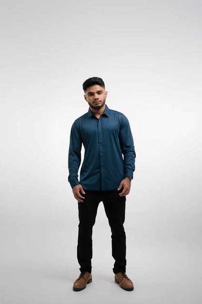 Men’s Wrinkle-Resistant Long-Sleeve Dress Shirt