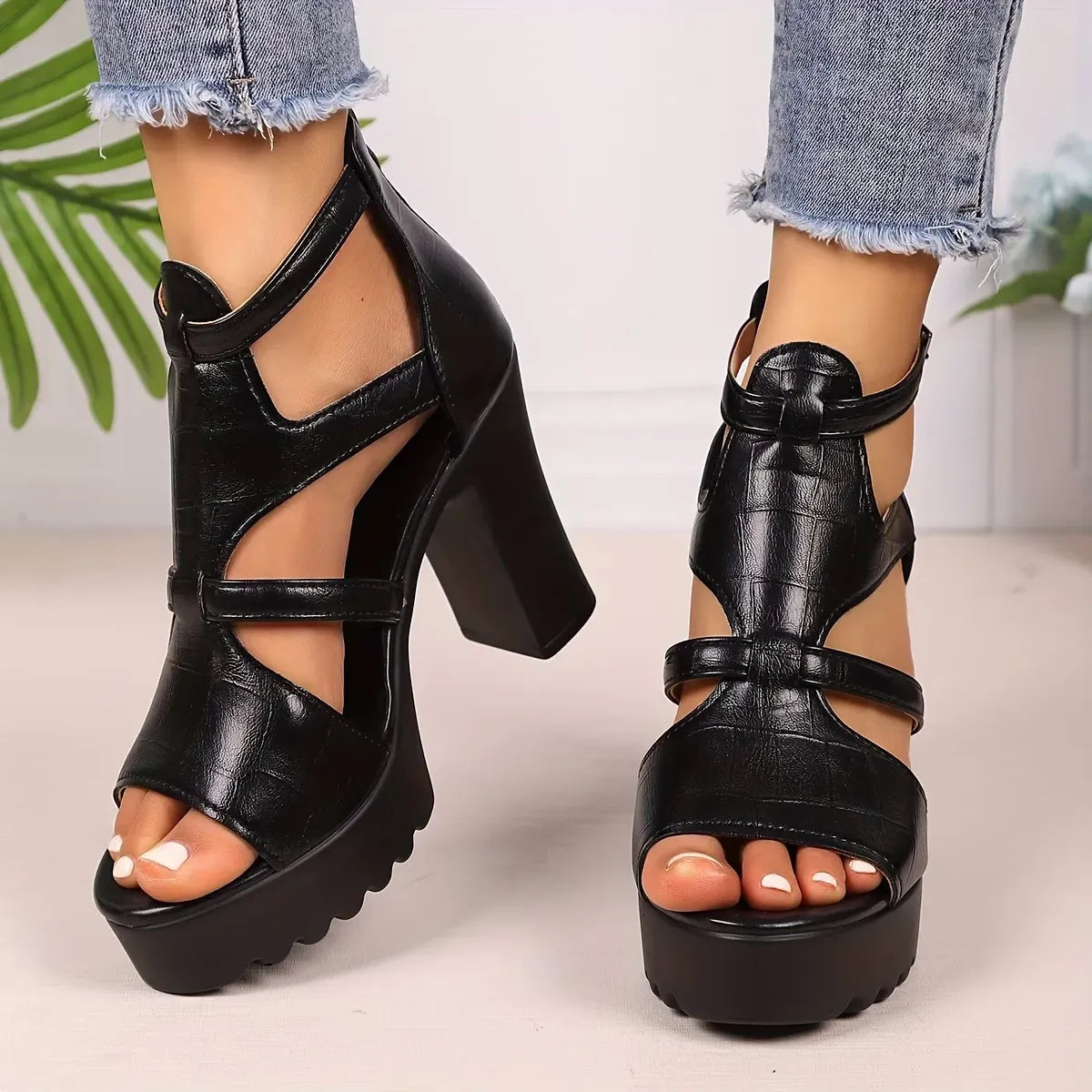 Women’s Platform Block Heel Sandals
