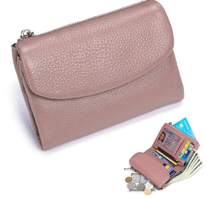 Unisex Pebble Leather-Look RFID Wallet