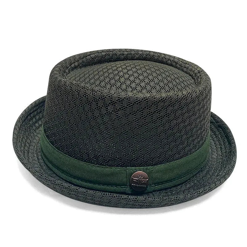 Unisex Mesh Pork Pie Hat