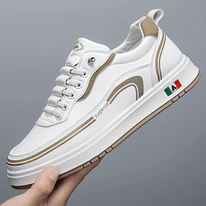 Men’s Leather-Look Casual Sneakers