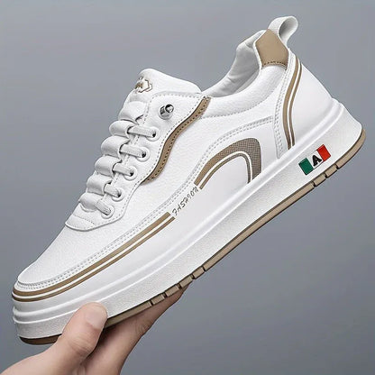 Men’s Leather-Look Casual Sneakers