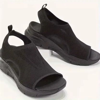 Women’s Breathable Knit Cutout Platform Sandals