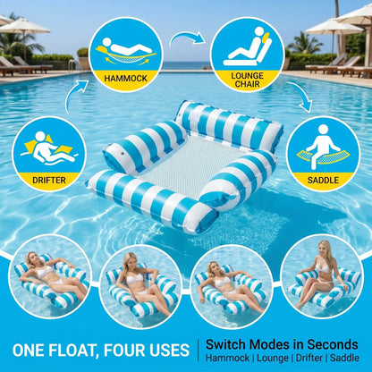 4-in-1 Inflatable Pool Float Hammock