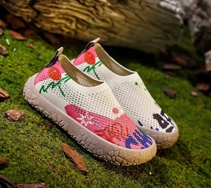Women's Printed Knit Slip-On Shoes