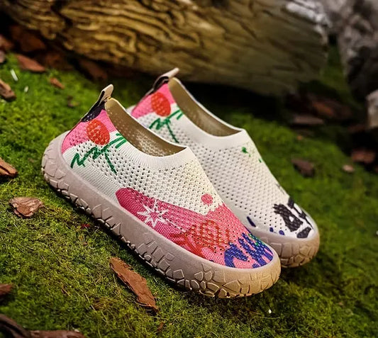 Women's Printed Knit Slip-On Shoes