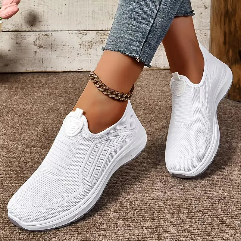 Women’s Breathable Knit Slip-On Sneakers