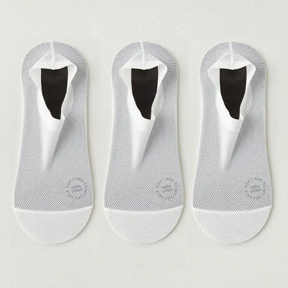 3-Pair Unisex No-Show Grip Socks
