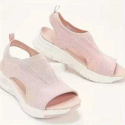 Women’s Breathable Knit Cutout Platform Sandals