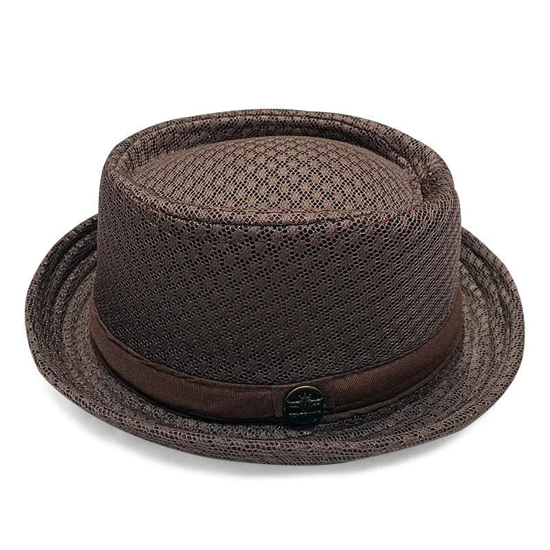 Unisex Mesh Pork Pie Hat