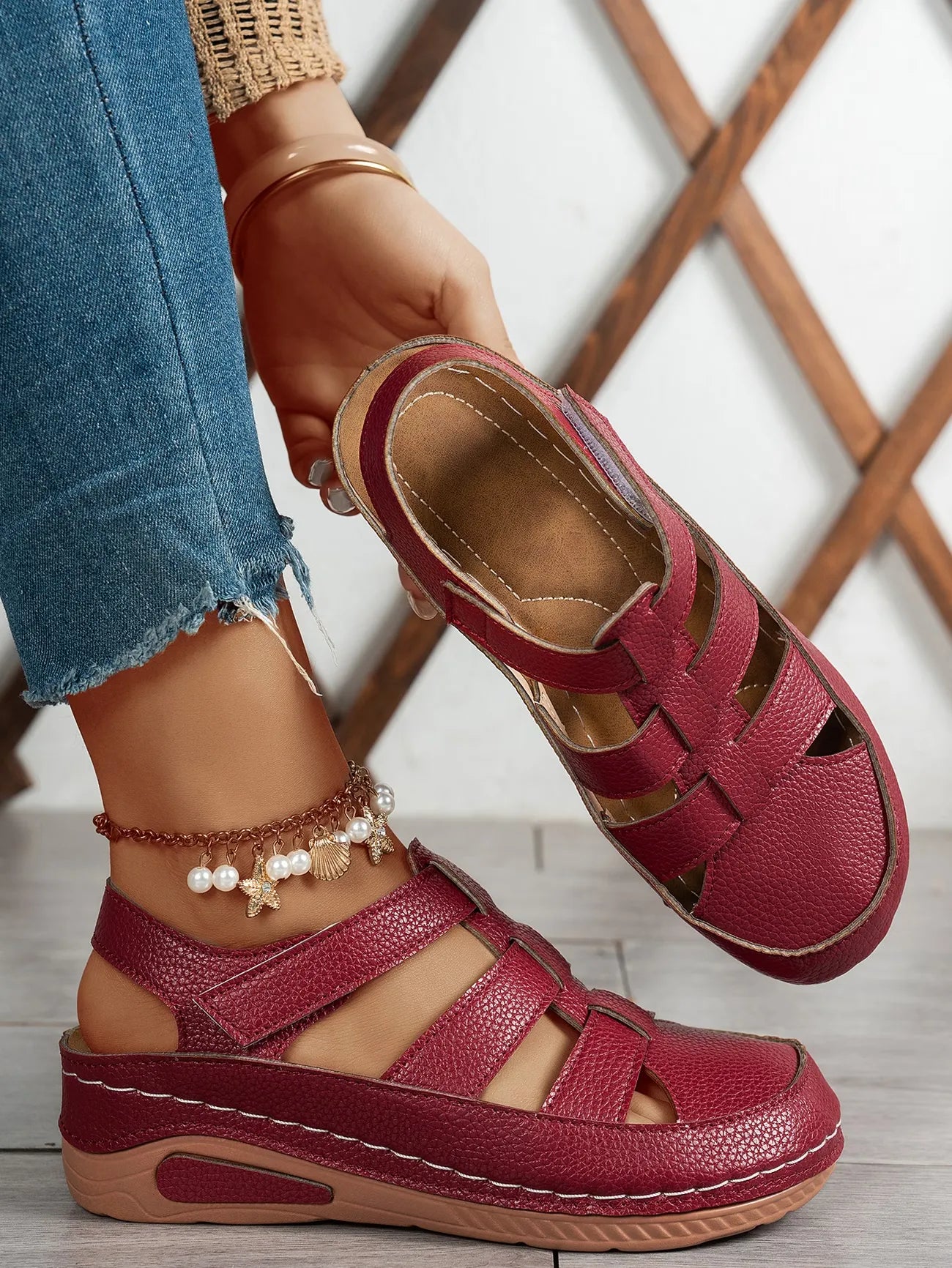 Women’s Closed-Toe Wedge Sandals