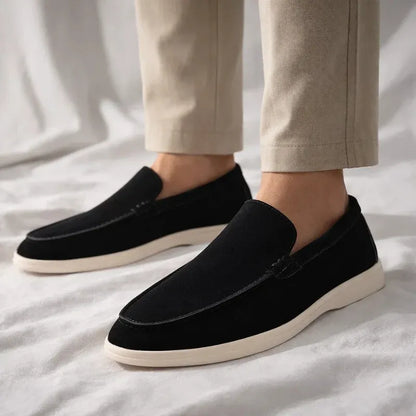 Men’s Casual Suede-Look Slip-On Loafers